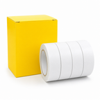 96 Pieces Tissue Adhesive Tapes 36 mm x 15 yd White, Double-Sided, 4 Rolls