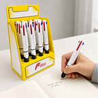 96 Pieces Ball Pens, Grip Design, Assorted Colours, 12 Pack