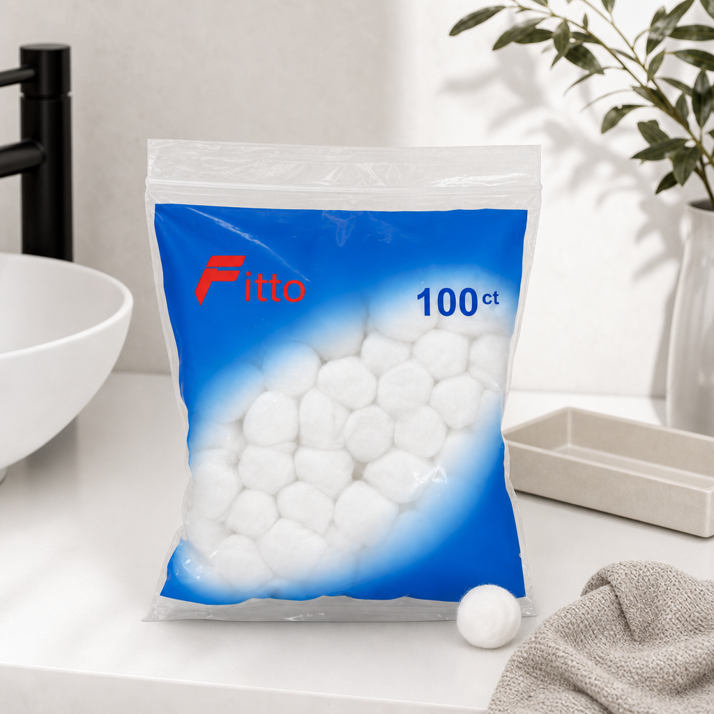 144 Pieces Cotton Balls, 100 Pieces, White Cotton Personal Care Balls Pack