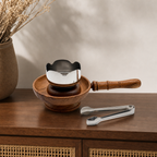 72 Pieces Wooden Handle Incense Burner with Metal Bowl and Tongs, 8 Inch