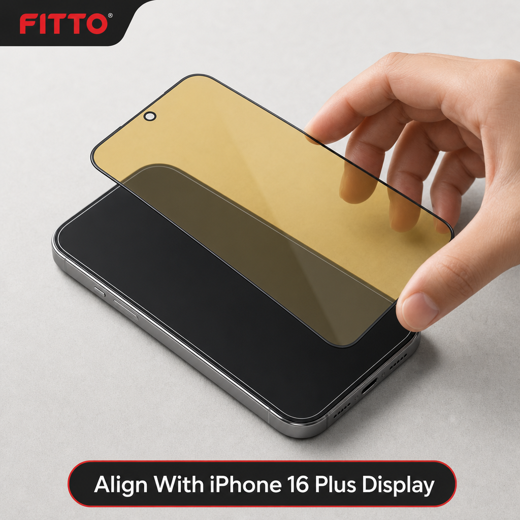 144 Pieces 5D Privacy Tempered Glass Screen Protectors for iPhone 16 Plus, 9H Hardness