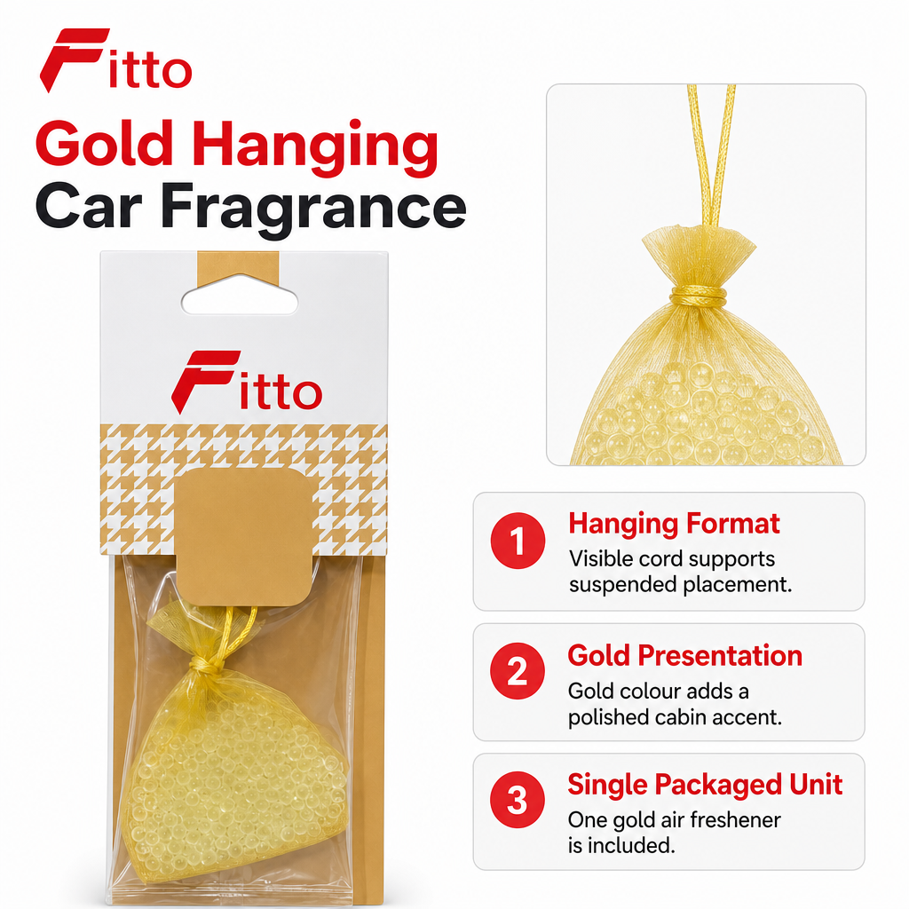 96 Pieces Car Air Fresheners Hanging Bag, Gold, 1 Piece