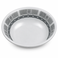 96 Pieces Melamine Salad Bowl, 7 Inch, Grey, Geometric Border