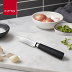 96 Pieces Paring Knife, 3 Inch, Silver Blade with Black Handle for Everyday Kitchen Preparation