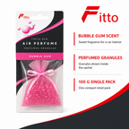96 Pieces Car Air Fresheners, Bubble Gum Scented Perfumed Granules, Pink, 100 g
