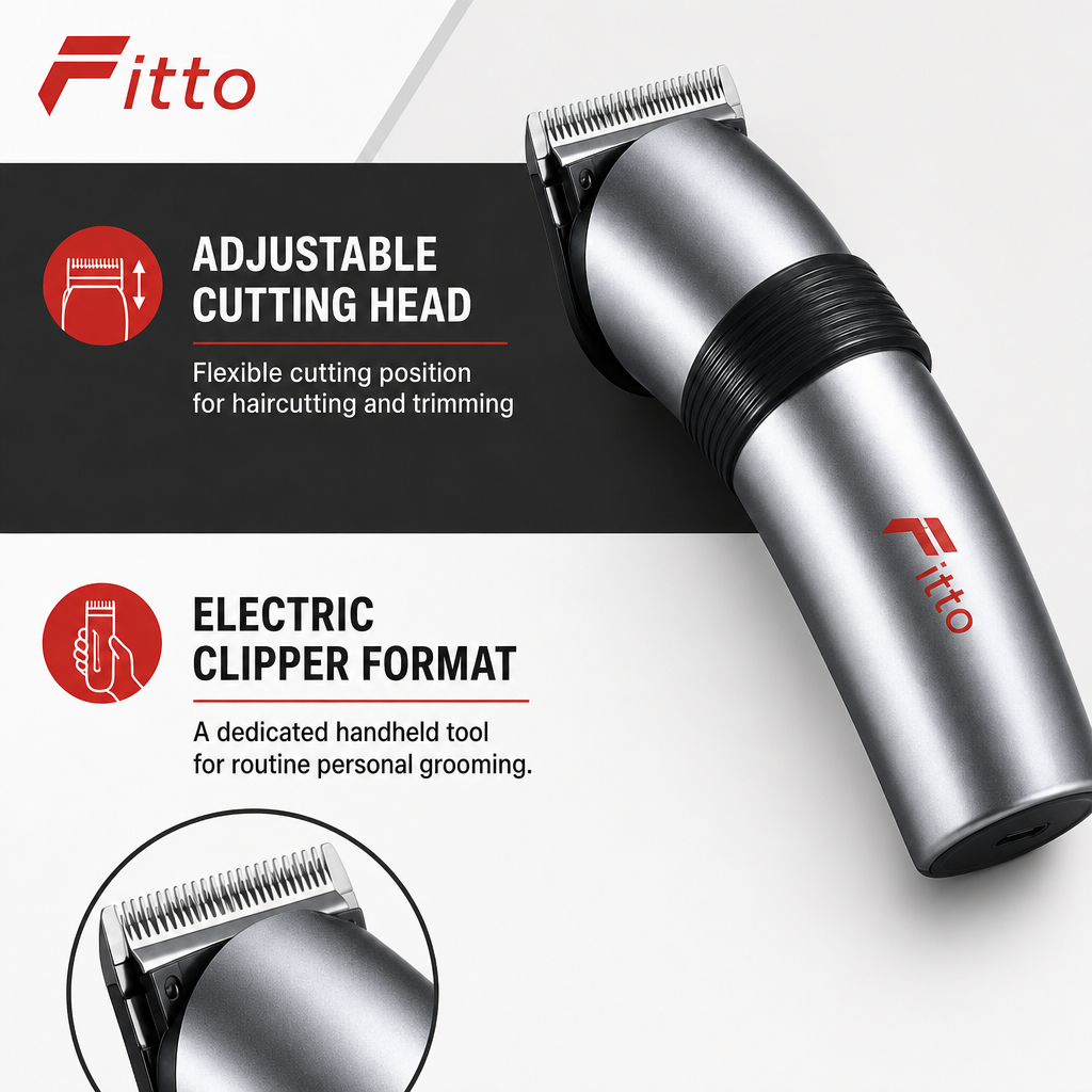 72 Pieces Electric Hair Clipper with Adjustable Cutting Head, Silver and Black, 1 Piece