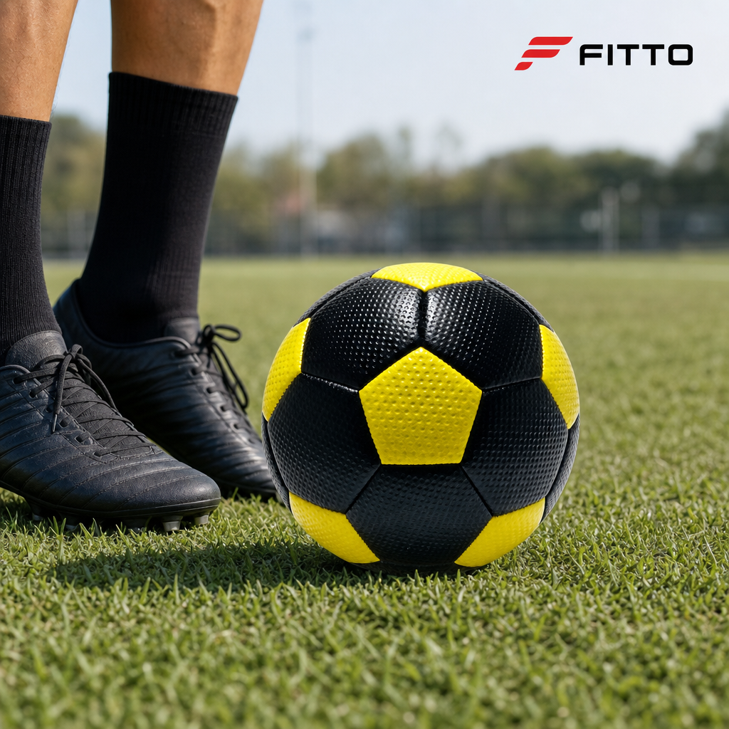 96 Pieces Football Size 3, Black Ball with Coloured Panels for Training, Practice and Recreational Play