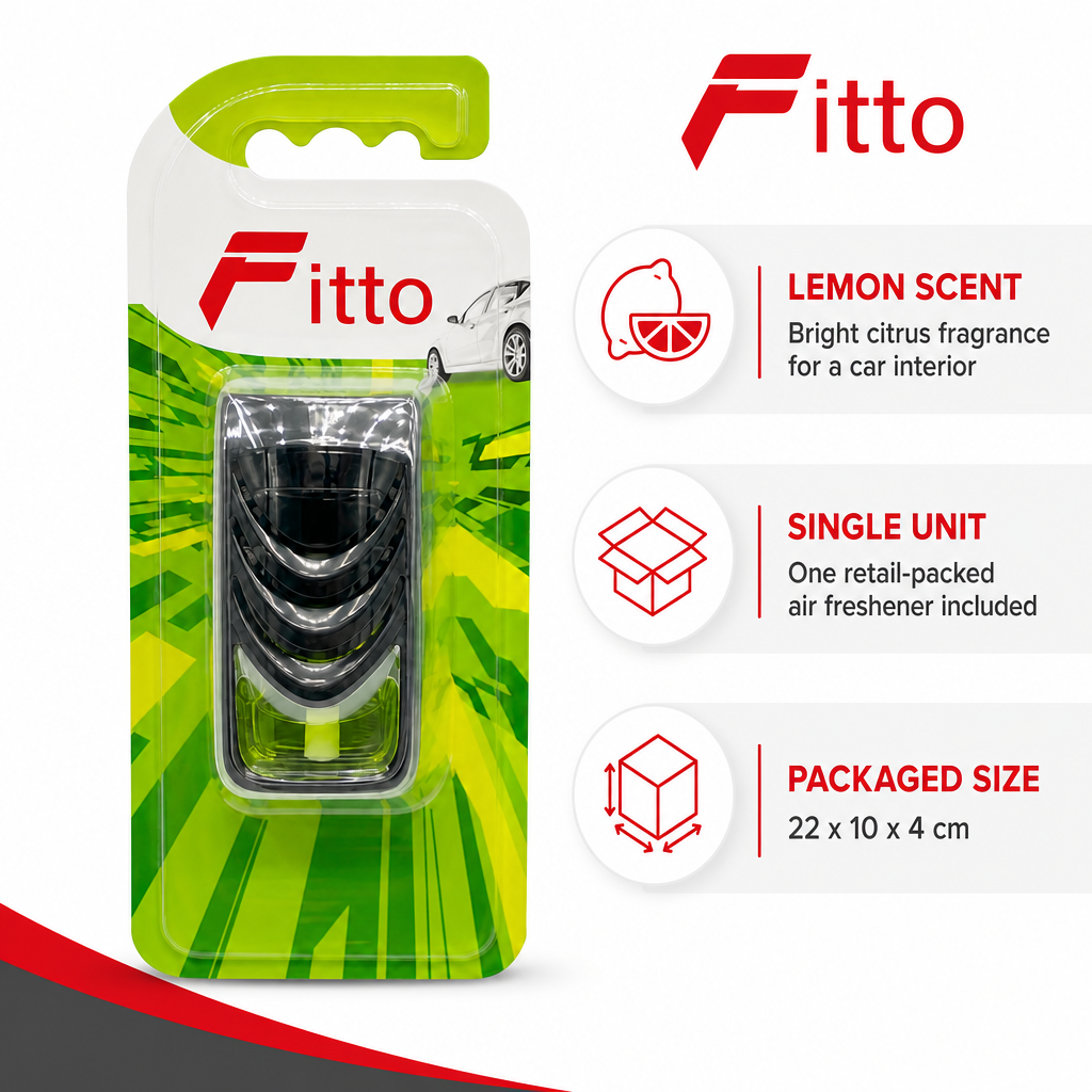 96 Pieces Car Air Fresheners, Lemon Scent, Speed Design, Single Pack