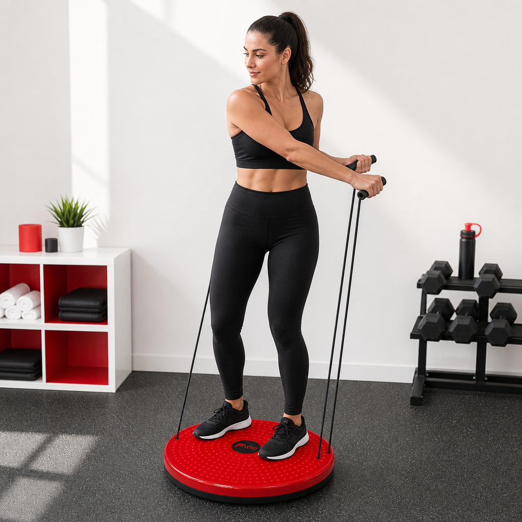 96 Pieces Waist Twister Disc with Resistance Ropes, Red, 30 cm