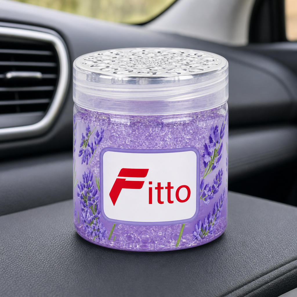 96 Pieces Jelly Pearl Car Air Fresheners Jar, Lavender Scent, 1 Piece, 10 x 8 x 8 cm