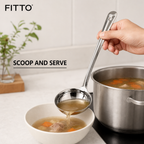 120 Pieces Stainless Steel Basting Ladle, Size No. 5, 32 cm Long Handle, Single Piece