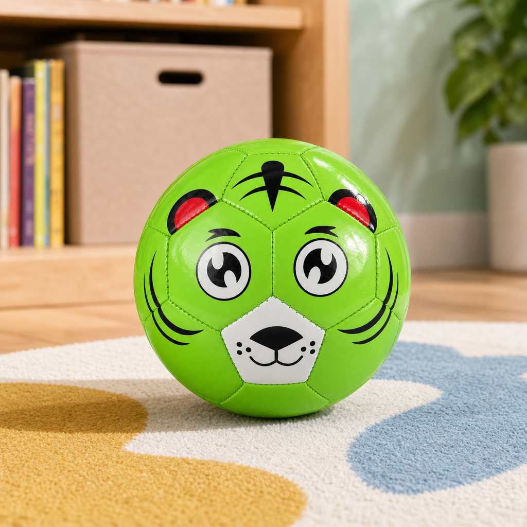 120 Pieces Mini Football Ball, Cartoon Face Design, 14 cm Single Ball, Assorted Colours