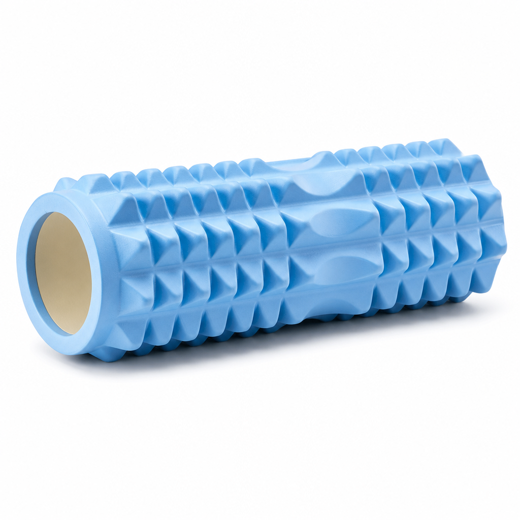 72 Pieces Textured Foam Yoga Roller, 44 cm, Light Blue