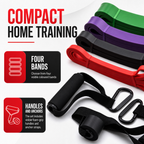 48 Pieces Resistance Bands Exercise Set, 4-Piece Home Workout Kit with Handles and Anchor Straps, Multicolor