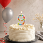 240 Pieces Number 9 Birthday Cake Candle, Mixed Colour Numeral Decoration for Celebration Cakes