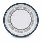 72 Pieces Melamine Round Wavy Serving Trays, 50 cm