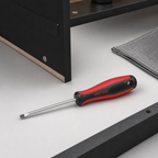 144 Pieces Hand Screwdriver, 5 mm Tip with 100 mm Shaft, Red Black Silver, 1 Piece