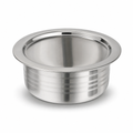48 Pieces Stainless Steel Serving Bowl, Round, 30 x 30 x 10 cm, Silver