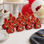 96 Pieces Red Crown-Top Paper Candy Favor Boxes, 9.5 x 4.3 x 13.2 cm, 12 Pieces
