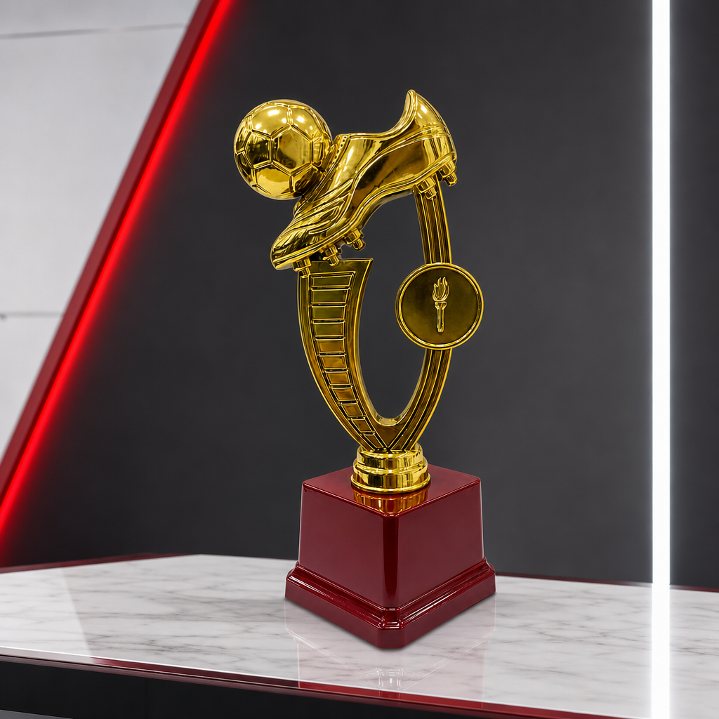 96 Pieces Football Trophy Gold 22 cm Award Cup for Sports Recognition
