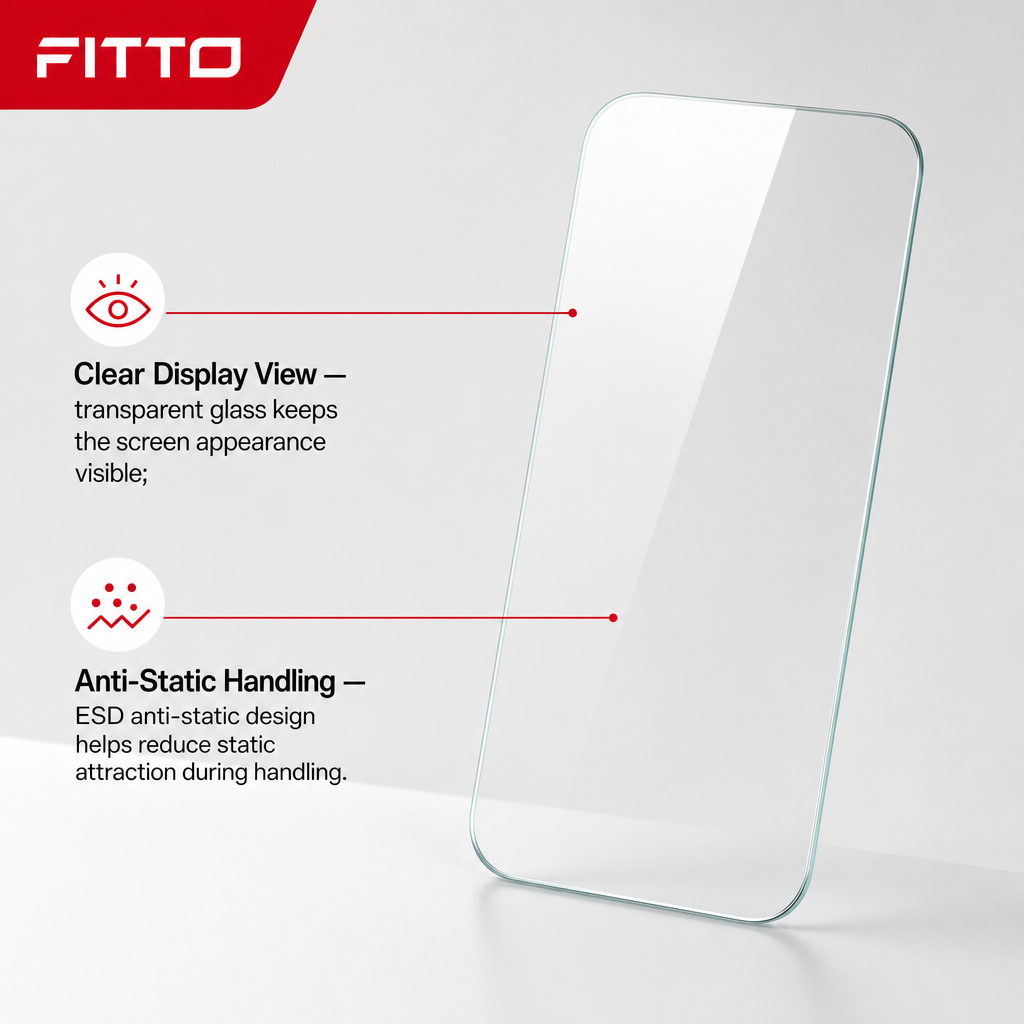 96 Pieces 5D Tempered Glass Screen Protectors for A14 4G with ESD Anti-Static Protection, Clear, 1 Pack