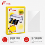 240 Pieces Laminating Pouch Films, 70 x 100 mm, 100-Pack for Document Protection