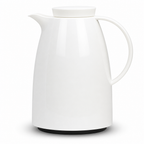 72 Pieces Plastic Vacuum Flask with Glass Refill, 1 Litre, White and Gold