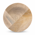 96 Pieces Wooden Serving Bowl, Round Tablewares Dish, 12 Inch, Natural Wood