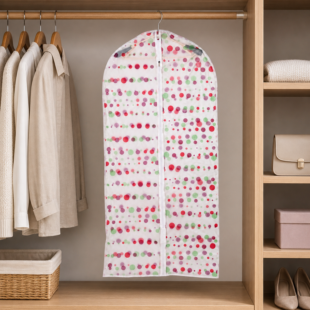 144 Pieces Clothing Protective Cover, Assorted Colour, 60 x 125 cm, 1 Piece