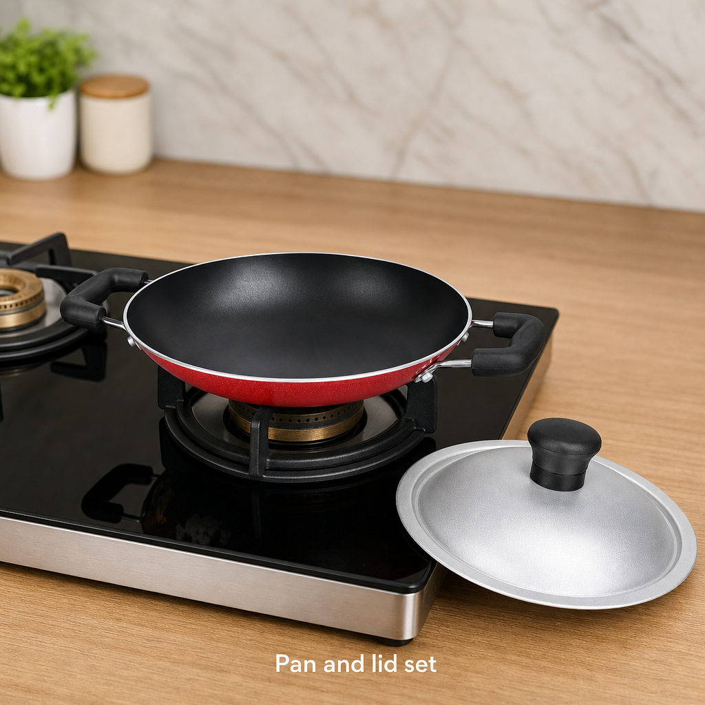 72 Pieces Non Stick Appam Pan with Lid, 1 Piece, 14 x 12 x 10 cm