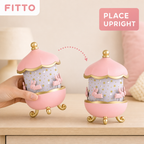 72 Pieces Pink Carousel Night Lights Projector, Decorative Bedroom Lighting, 1 Piece