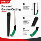 96 Pieces Hand Pruning Saw with Protective Cover, 30 cm, Green Black and Silver, 1 Piece