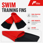 60 Pieces Swimming Fins for Training, One Pair, Size XS EU 32–34