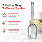 144 Pieces Silver Stainless Steel Noodle Server Spoon, 30 cm, 1 Piece