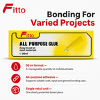 144 Pieces Multi-Surface Adhesives Glue, 50 ml, 1 Piece for Crafting, Repairs and General Bonding