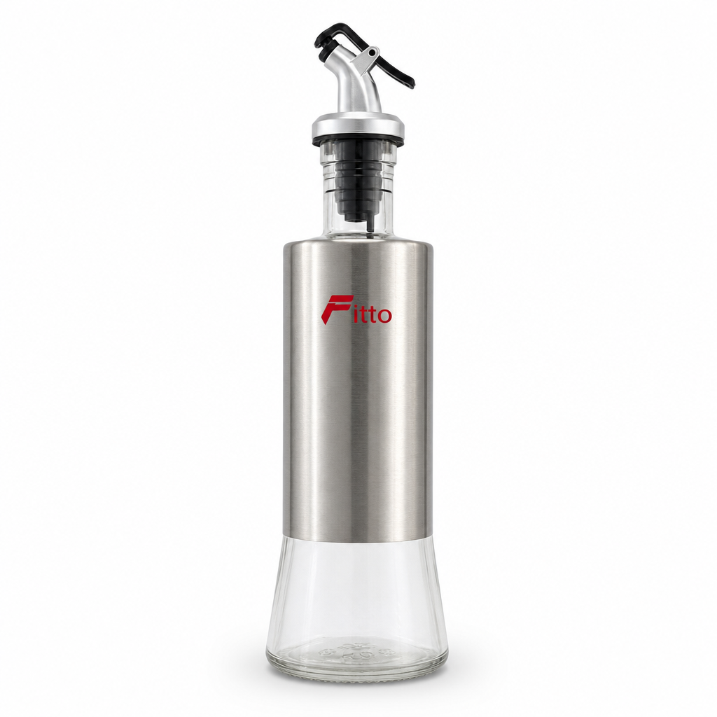 120 Pieces Stainless Steel Oil and Vinegar Dispenser Bottle, Silver, 1 Piece