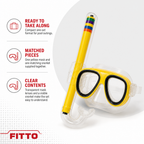 96 Pieces Swimming Mask and Snorkel Set, Yellow, 1 Set