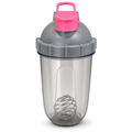 96 Pieces Protein Shaker Bottle with Mixing Ball and Carry Handle, Sports Water Bottles for Workout Drinks, 20 x 11 x 11 cm