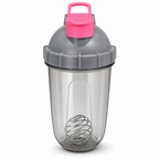96 Pieces Protein Shaker Bottle with Mixing Ball and Carry Handle, Sports Water Bottles for Workout Drinks, 20 x 11 x 11 cm