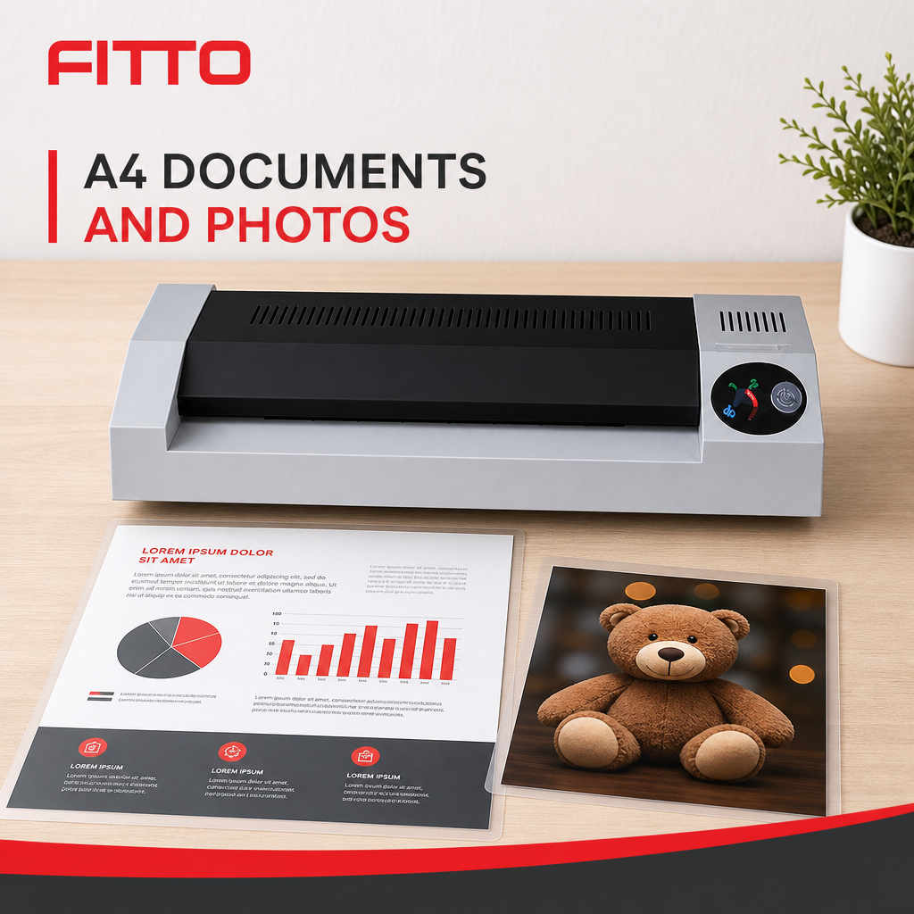 48 Pieces Desktop Laminating Machine for A4 Documents and Photos, Single Unit