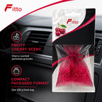 96 Pieces Car Air Fresheners Fresh Bag, Cherry Scent, Perfumed Granules, 100 g