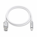 144 Pieces USB-A to 8-Pin Fast Charging Cables, 3.6A, 1 m, White