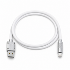 144 Pieces USB-A to 8-Pin Fast Charging Cables, 3.6A, 1 m, White
