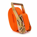 72 Pieces Ratchet Tie-Down Cargo Strap with Metal Ratchet, 5 cm x 5 m, Orange and Blue, 1 Set