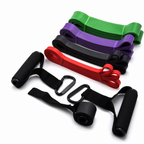 48 Pieces Resistance Bands Exercise Set, 4-Piece Home Workout Kit with Handles and Anchor Straps, Multicolor