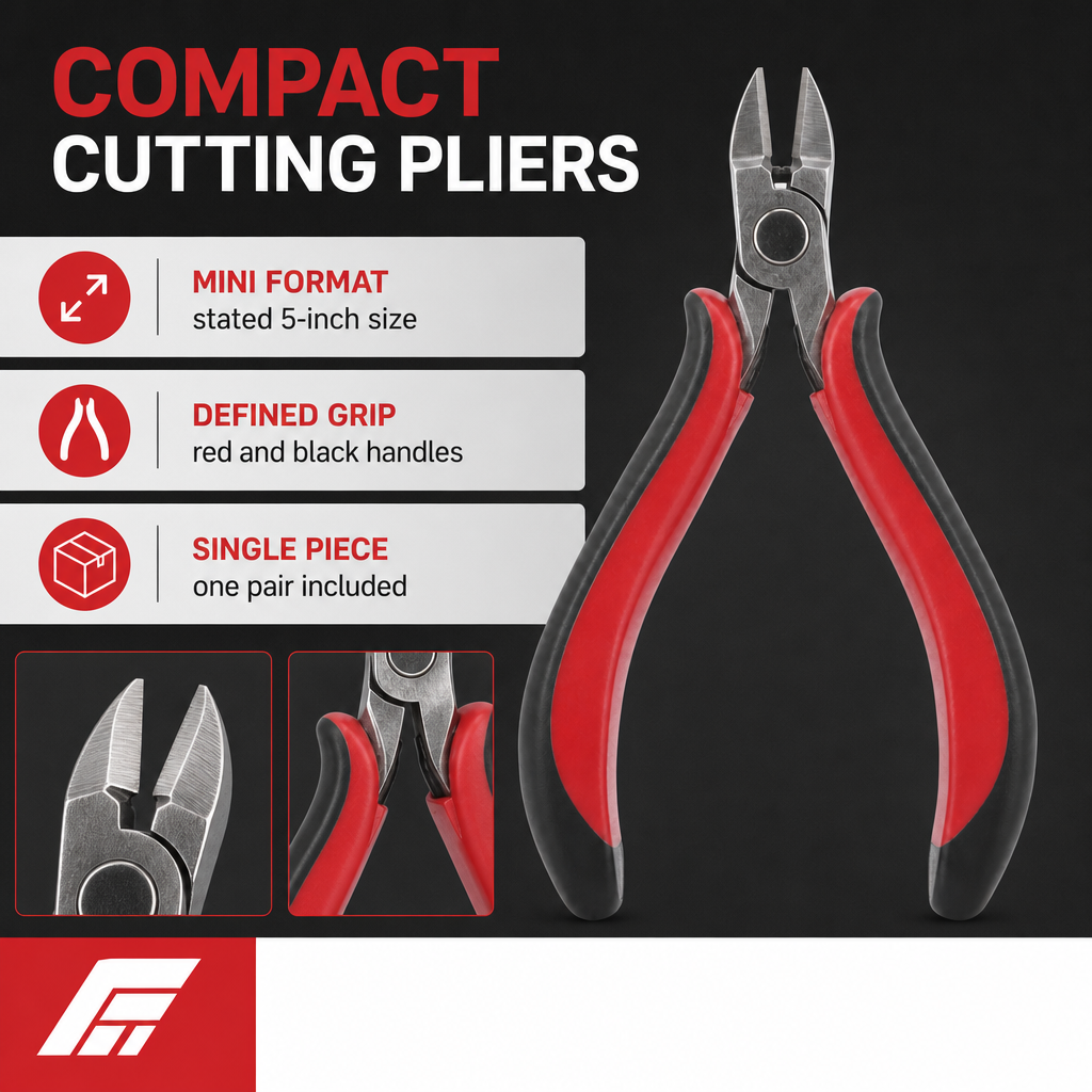 120 Pieces Red and Black Mini Cutting Plierses, 5 Inch, 1 Piece