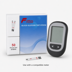 72 Pieces Blood Glucose Test Stripses for Compatible Meter, 1 Pack
