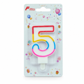 240 Pieces Number 5 Cake Candle, Mixed Colour, 1 Piece