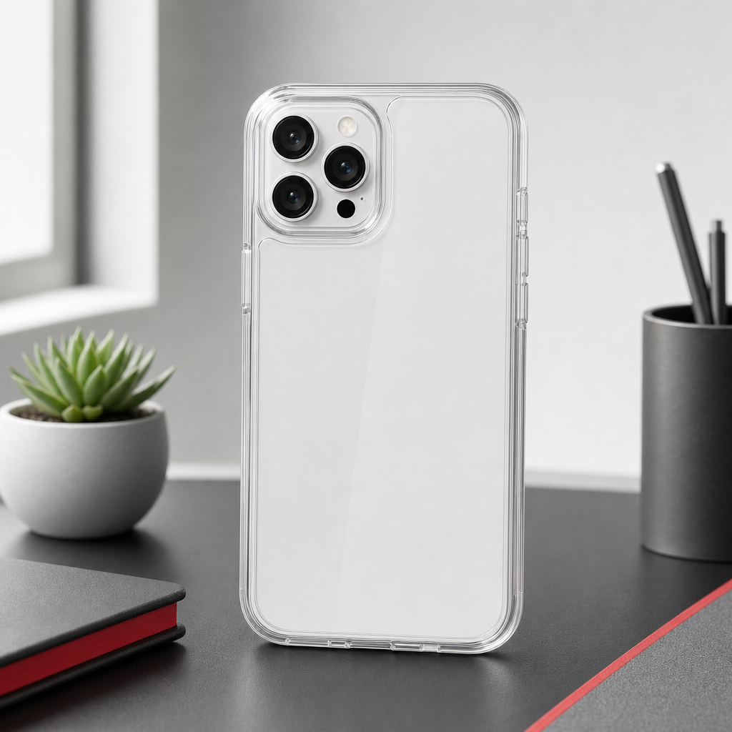 144 Pieces Phone Cases, Crystal Clear Transparent Cover with Raised Camera Frame for Plus-Size Smartphone