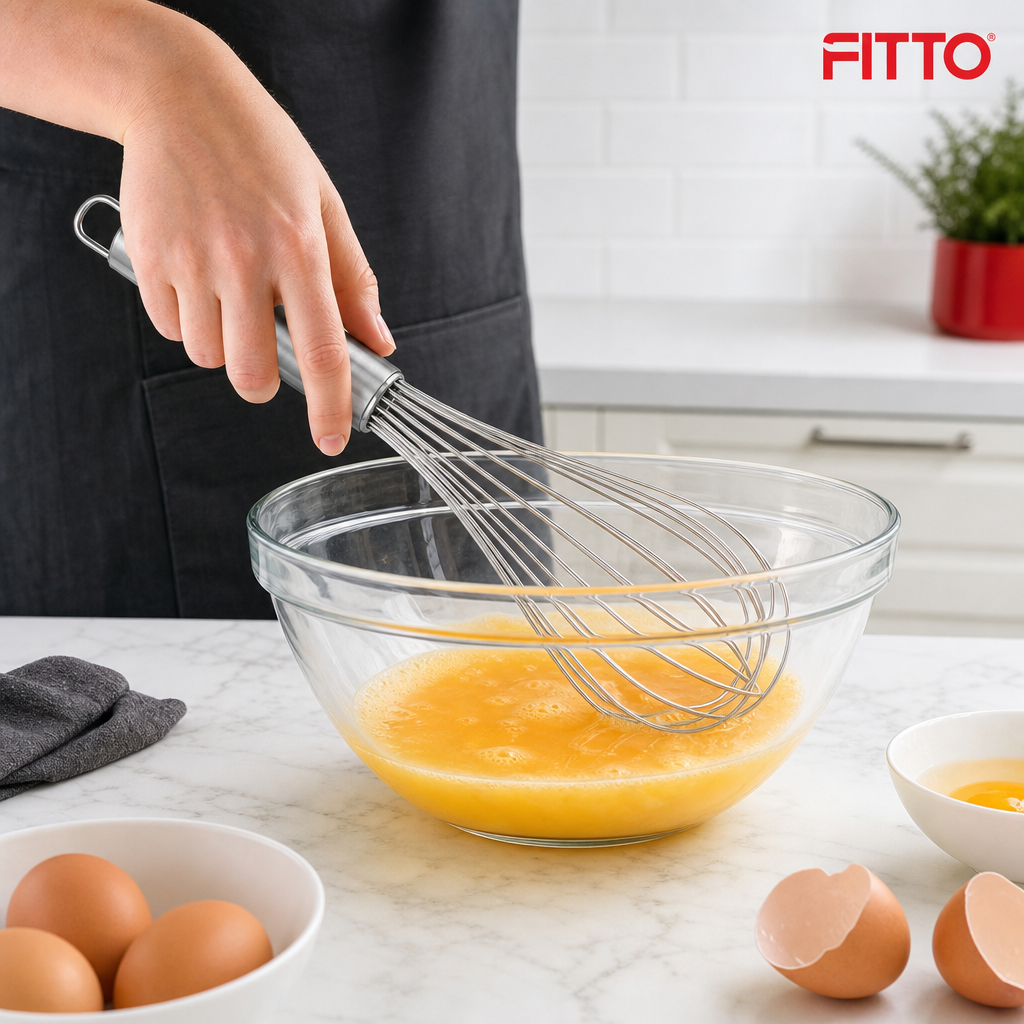96 Pieces Stainless Steel Egg Whisks, 30 cm Manual Kitchen Beater for Mixing and Baking